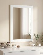 vidaXL Огледало FAUSKE Бяло 43 x 35 x 77 см Правоъгълна