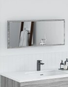 vidaXL Огледало Сив Сонома 90 x 85 x 37 см Инженерна дървесина