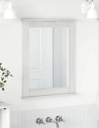 vidaXL Огледало VIGO Антично бяло 555 x 5 x 70 см Борово дърво масив