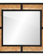 vidaXL Огледало за баня 60x1x55 см масивна акация
