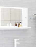 vidaXL Огледало за баня бяло 60x105x37 см инженерно дърво