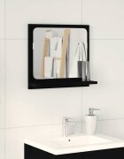 vidaXL Огледало за баня черен дъб 40x105x37 см инженерно дърво