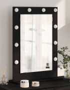 vidaXL Огледало за грим Черния дъб 70 x 50 x 18 см Правоъгълна