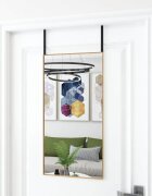 vidaXL Огледало за врата златисто 40x80 см стъкло и алуминий