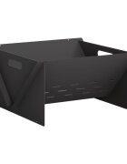 vidaXL Огнище Черно 40 x 40 x 20 cm Стомана