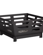 vidaXL Огнище Черно 40 x 40 x 20 cm Стомана