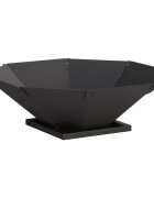 vidaXL Огнище Черно 50 х 50 х 155 см Стомана