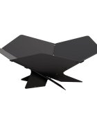vidaXL Огнище Черно 53 x 53 x 185 см Стомана