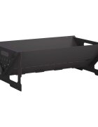 vidaXL Огнище Черно 60 x 40 x 20 см Стомана