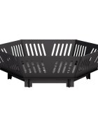 vidaXL Огнище Черно 60 x 60 x 18 см Стомана