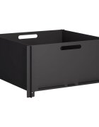 vidaXL Огнище Черно 60 x 60 x 30 cm Стомана