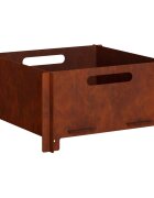 vidaXL Огнище Ръждясало 40 x 40 x 20 cm Кортенова стомана