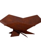 vidaXL Огнище Ръждясало 53 x 53 x 185 см Кортенова стомана