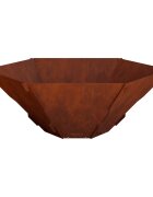 vidaXL Огнище Ръждясало 585 x 515 x 195 см Кортенова стомана