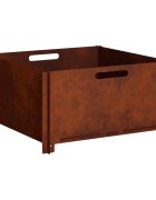 vidaXL Огнище Ръждясало 60 x 60 x 30 cm Кортенова стомана