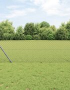 vidaXL Оградa от мрежа 25 x 04 m Стомана Сиво