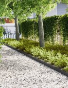 vidaXL Ограда за трева 10 бр. 100 x 005 x 15 см Черно