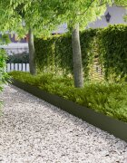 vidaXL Ограда за трева 10 бр. 100 x 18 см Стомана Маслиненозелено