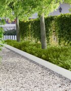 vidaXL Ограда за трева 10 бр. 103 x 20 см Стомана Бяло