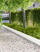 vidaXL Ограда за трева 10 бр. 103 x 25 см Стомана Бяло