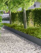 vidaXL Ограда за трева 10 бр. 103 x 30 см Стомана Антрацит
