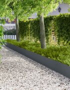 vidaXL Ограда за трева 10 бр. 103 x 30 см Стомана Антрацит