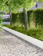 vidaXL Ограда за трева 10 бр. 103 x 30 см Стомана Бяло