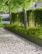 vidaXL Ограда за трева 10 бр. 103 x 30 см Стомана Маслиненозелено