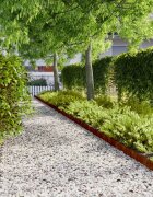 vidaXL Ограда за трева 10 pcs 10 x 103 cm Кортенова стомана Ръждясало