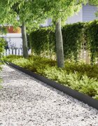 vidaXL Ограда за трева 20 бр. 100 x 0.05 x 20 см Черно
