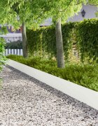 vidaXL Ограда за трева 20 бр. 100 x 22 см Стомана Бяло