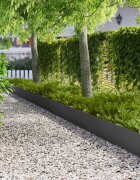 vidaXL Ограда за трева 20 бр. 103x30 см Стомана Черно