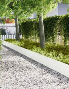 vidaXL Ограда за трева 30 бр. 100 x 005 x 30 см Бяло
