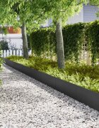 vidaXL Ограда за трева 30 бр. 100 x 005 x 30 см Черно