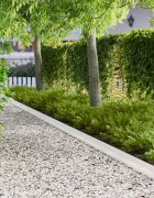vidaXL Ограда за трева 30 бр. 100 x 10 x 8 см Стомана Бяло