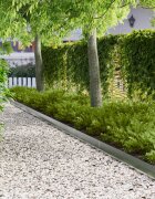 vidaXL Ограда за трева 30 бр. 100 x 10 x 8 см Стомана Сребристо