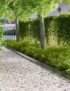 vidaXL Ограда за трева 30 бр. 100 x 10 x 8 см Стомана Сребристо