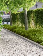 vidaXL Ограда за трева 30 бр. 100 x 15 cm Стомана Сребристо