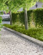 vidaXL Ограда за трева 30 бр. 100 x 18 см Стомана Сребристо