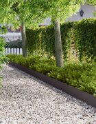 vidaXL Ограда за трева 30 бр. 102 x 15 x 4 см Стомана Черно