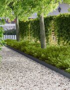 vidaXL Ограда за трева 30 бр. 103 х 15 см Стомана Антрацит