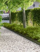 vidaXL Ограда за трева 30 бр. 103 x 10 см Стомана Маслиненозелено