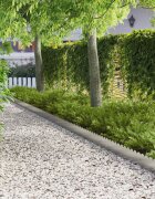 vidaXL Ограда за трева 30 бр. 103 x 20 см Стомана Сребристо