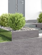 vidaXL Ограда за трева 4 бр. 100 x 100 x 35 cm Стомана Сребристо