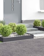 vidaXL Ограда за трева 4 бр. 100 x 60 x 20 см Стомана Антрацит