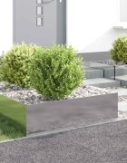 vidaXL Ограда за трева 4 бр. 100 x 60 x 35 cm Стомана Сребристо