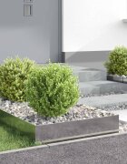 vidaXL Ограда за трева 4 бр. 60 x 60 x 20 см Стомана Сребристо
