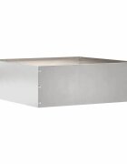 vidaXL Ограда за трева 40 x 40 x 13 cm Неръждаема стомана Сребристо