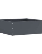 vidaXL Ограда за трева 40 x 40 x 13 cm Стомана Антрацит
