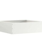 vidaXL Ограда за трева 50 x 50 x 13 см Стомана Бяло
